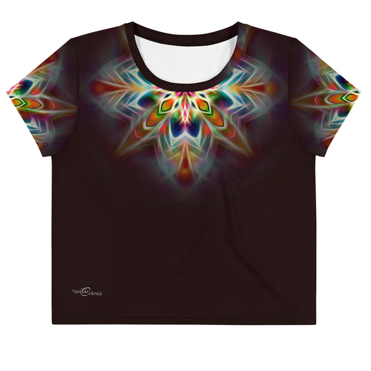 T-shirt Crop-Top - Bouclier du guerrier de lumière