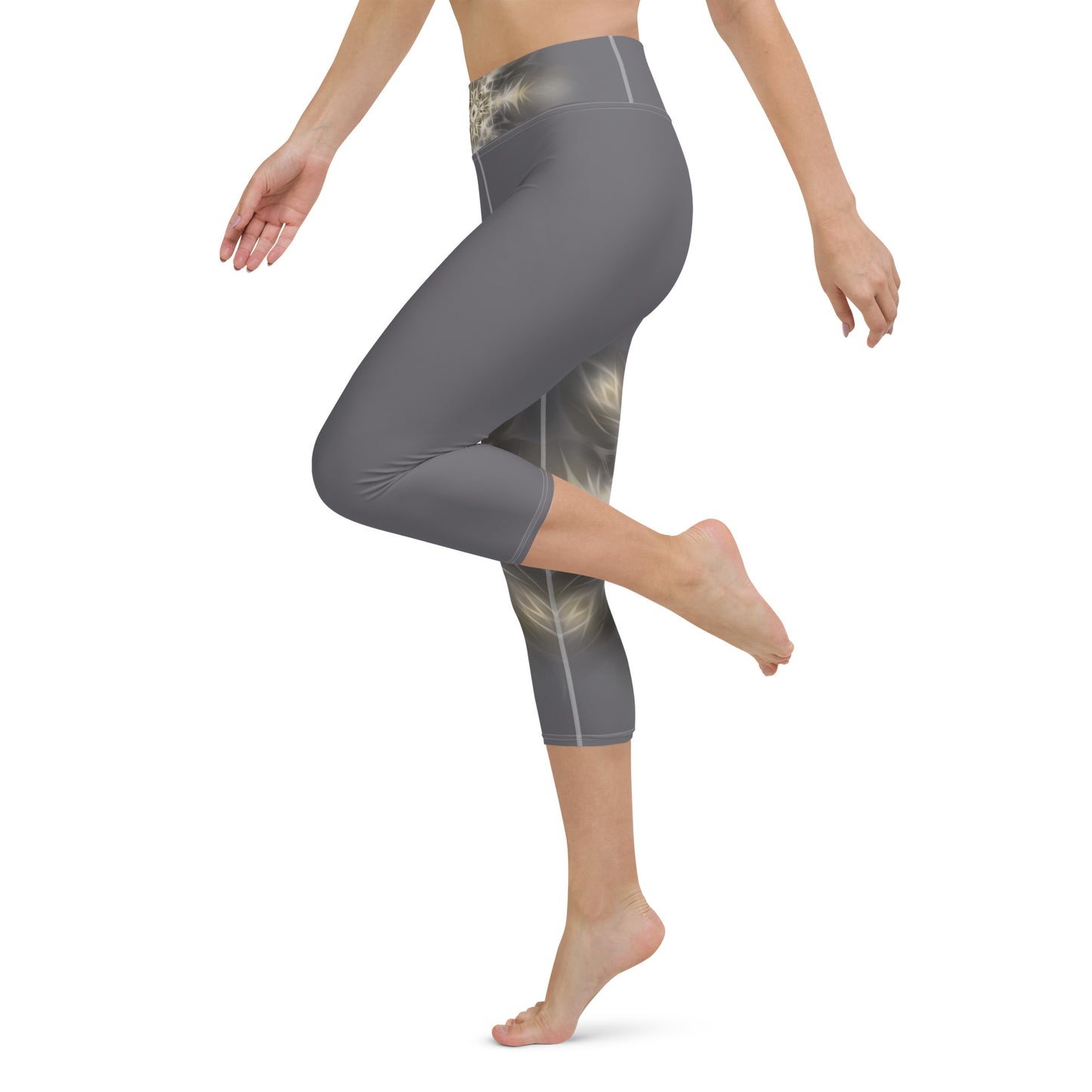 Short Yoga Leggings - The Best of Me - Silver