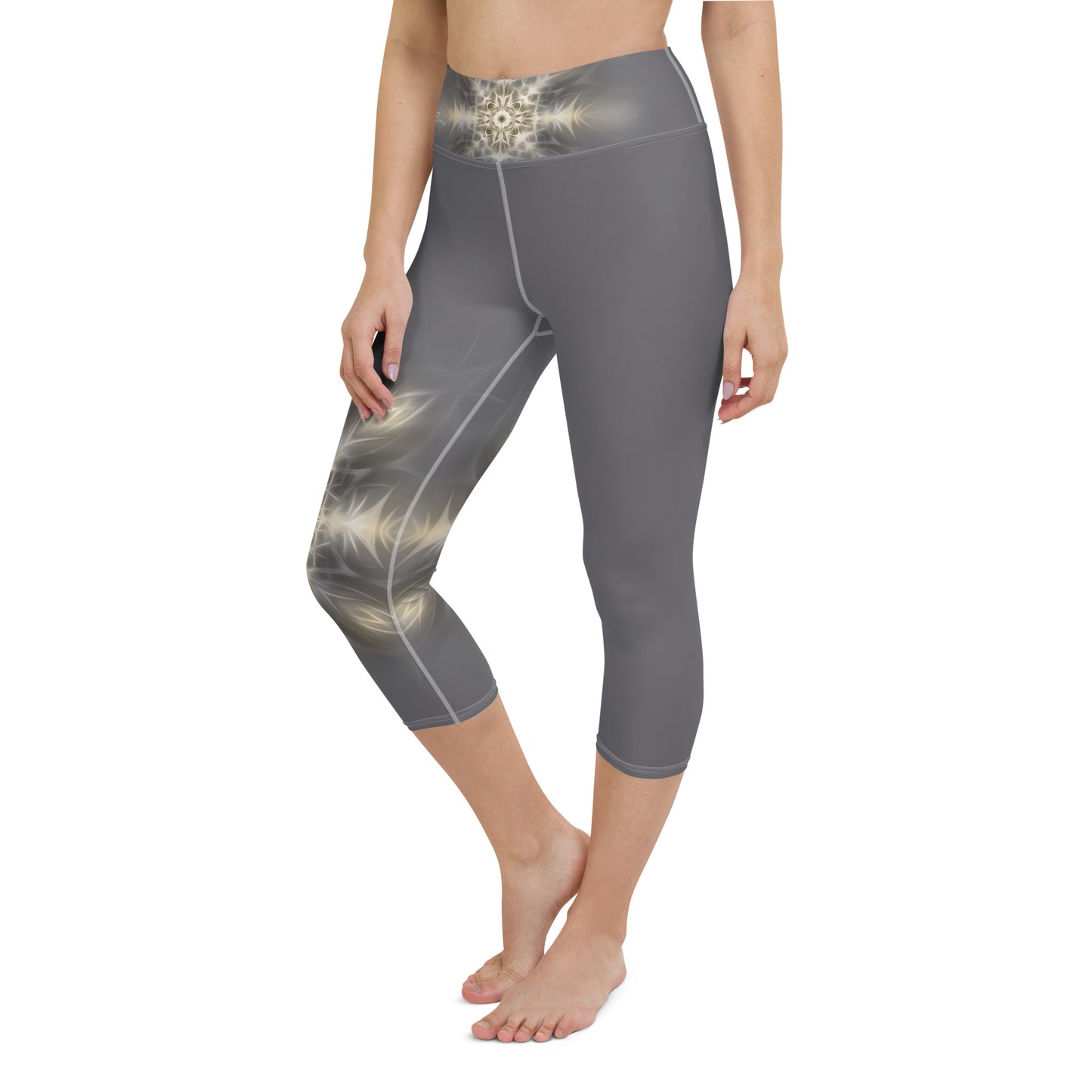 Leggings Cortos de Yoga - The Best of Me - Plata