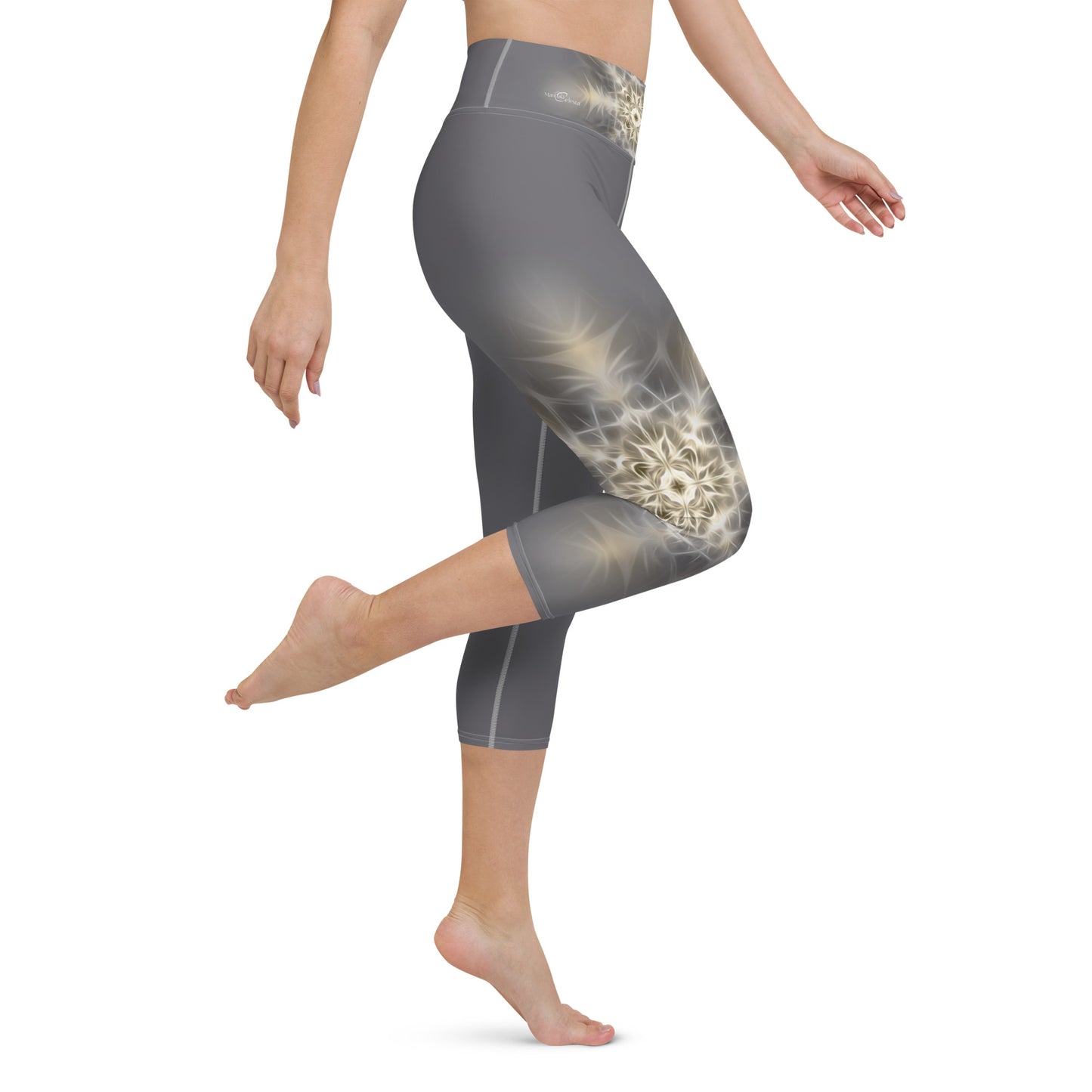 Leggings Cortos de Yoga - The Best of Me - Plata