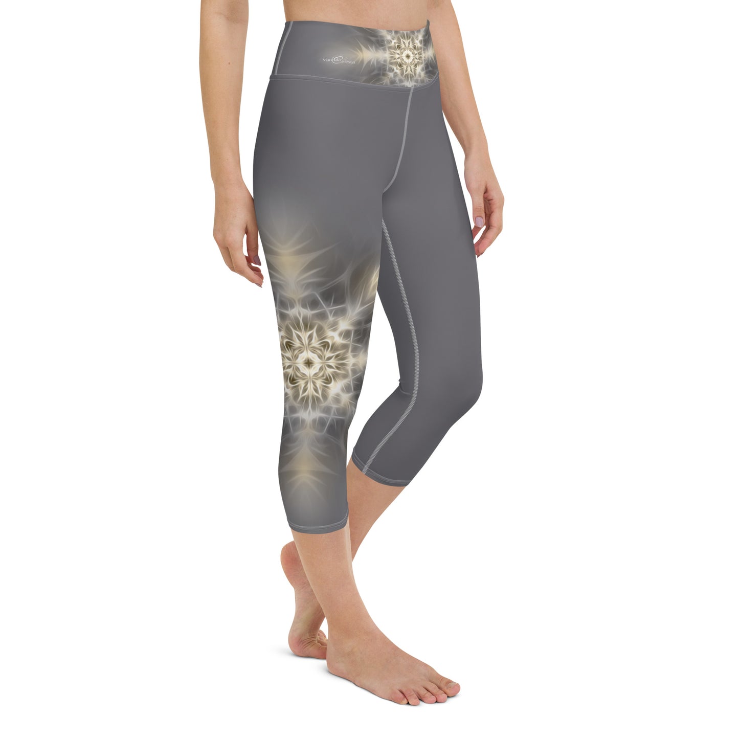 Leggings Cortos de Yoga - The Best of Me - Plata